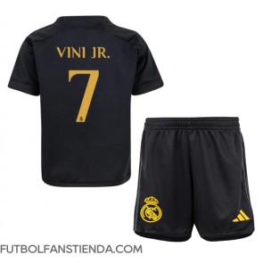 Real Madrid Vinicius Junior #7 Tercera Equipación Niños 2023-24 Manga Corta (+ Pantalones cortos)